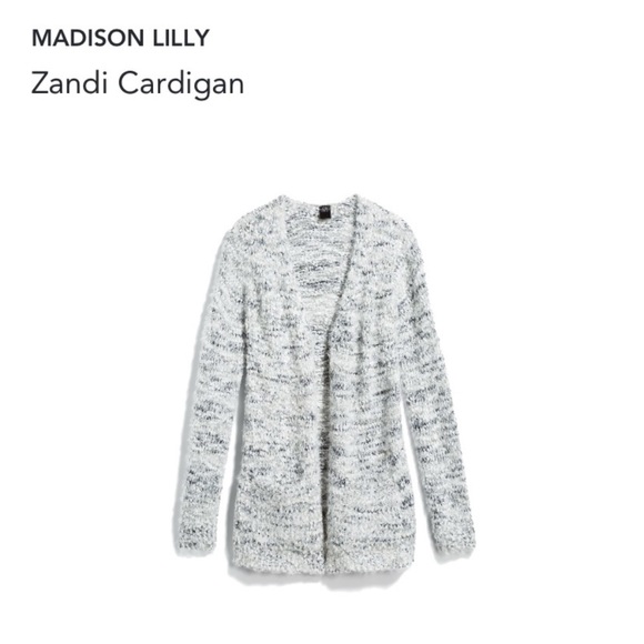 Madison Lilly Cardigan Grey and White size S - Picture 6 of 6